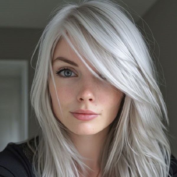 Achieve the ultimate icy white hair