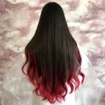 red dye on black hair without bleaching